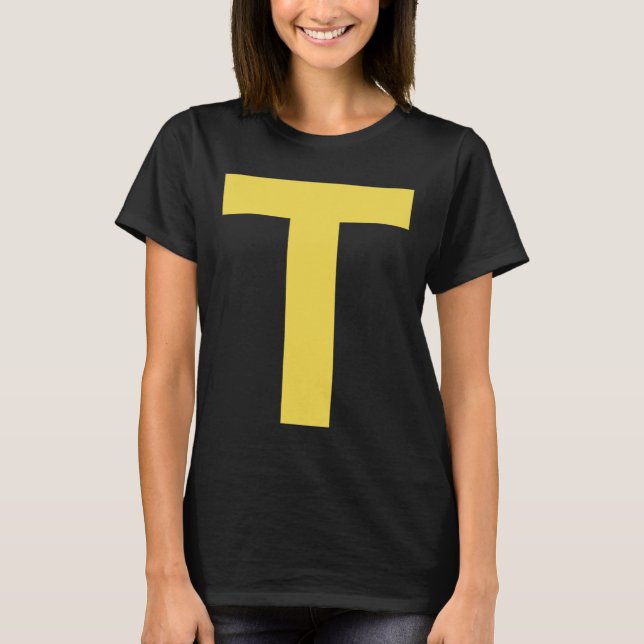Letter T Fun Chipmunk Group Matching Halloween Cos T-Shirt (Vorderseite)