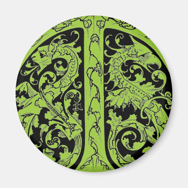 Letter T mit Dragons Magnet (Vorne)