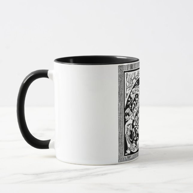 Letter T mit Dragons-Tasse Tasse (Links)