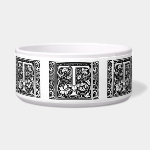 Letter T Mittelalterliches Monogramm Art Nouveau Napf