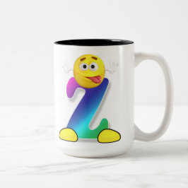 Letter-Tasse Zweifarbige Tasse