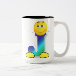 Letter-Tasse Zweifarbige Tasse