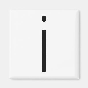 Letter Title "i" Magnet