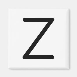 Letter Title "z" Magnet