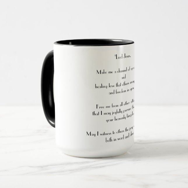 „Letter to Jesus“-Kombination Tasse (Vorderseite Links)