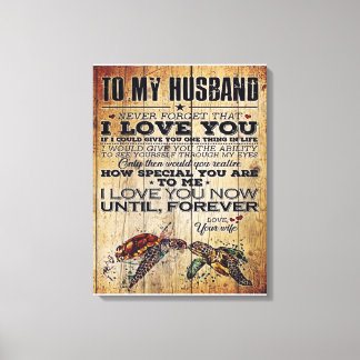 Letter To My Husband | Letter To Family Leinwanddruck