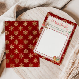 Letter to Santa Template. Bildvorlage gezeichnet Einladung