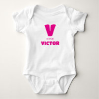 Letter V Kinderkleidung, Baby Name ein Stück