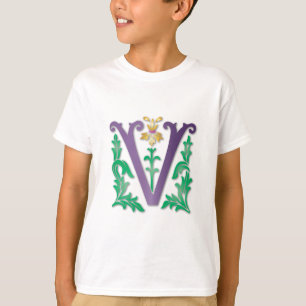 Letter V Monogramm T-Shirt