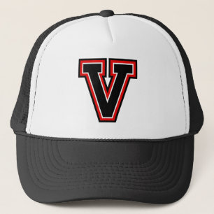 Letter "V" Monogramm Trucker Hat Truckerkappe