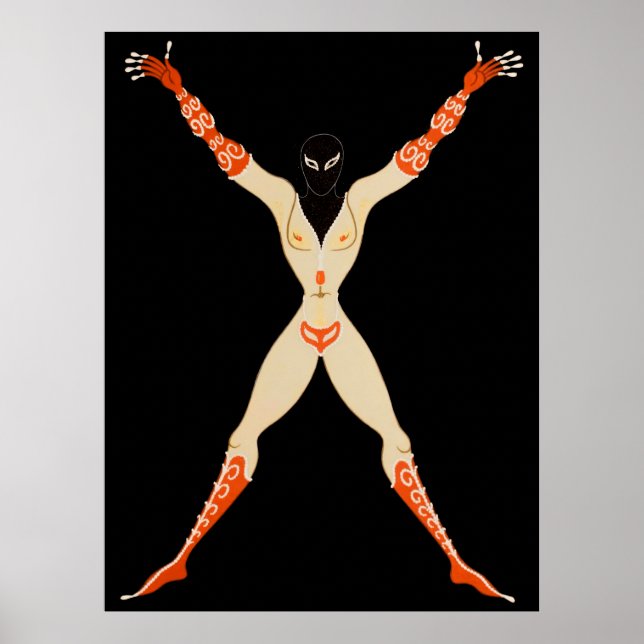Letter X aus der Alphabet Suite, 1976 Poster (Vorne)