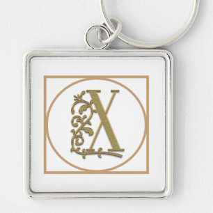 LETTER X MONOGRAM Beautiful Wedding New Home Gift Schlüsselanhänger