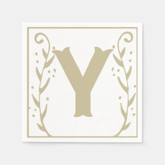 Letter Y Alphabet Block Gender Neutral Baby Dusche Serviette