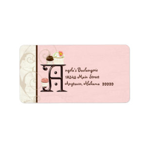 Letter Y Cupcake Business Address Mailing Labels Adressaufkleber