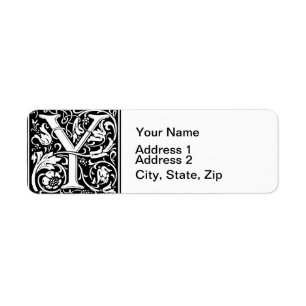Letter Y Medieval Monogram Art Nouveau