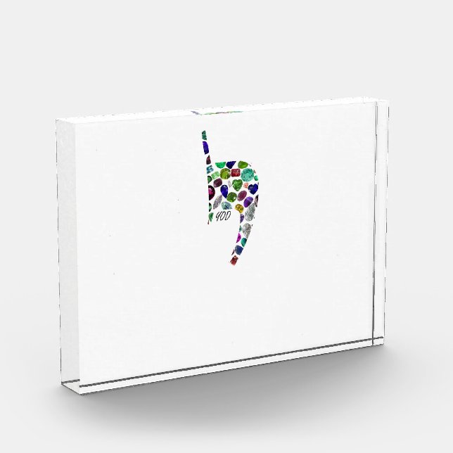 Letter 'YOD' made with Gems in All Colors Fotoblock (Links)