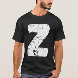 Letter Z Big Hauptstadt Alphabet Monogramm gestört T-Shirt