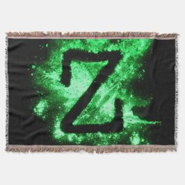 Letter Z Green Hauptstadt Alphabet Decke