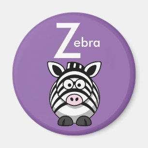"Letter Z" ist für Zebra Children's Alphabet Magne Magnet