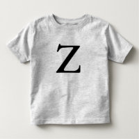 Letter Z mit Monogramm Schwarzes Shirt