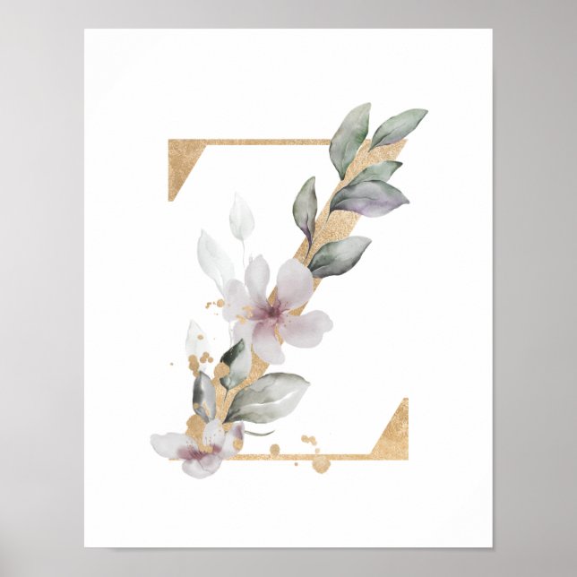 Letter Z Monogram Poster (Vorne)