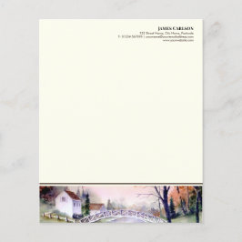 Letterhead Arched Bridge Aquarellbilder