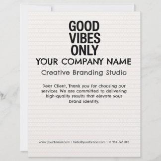 Letterhead Business Company Custom Stationery Briefbogen