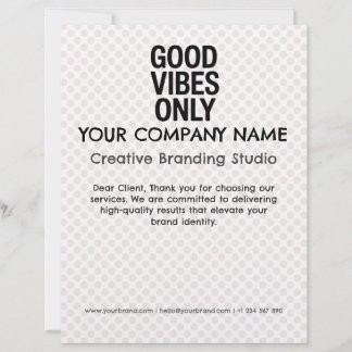 Letterhead Business Company Custom Stationery Briefbogen