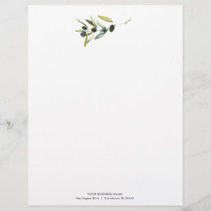 Letterhead Design Olive Branch Briefbogen