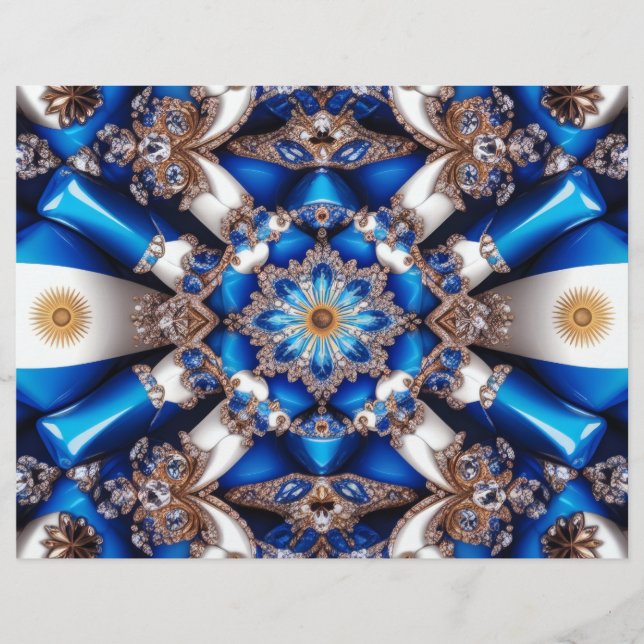 Letterhead mit argentinischem Farbdesign (Vorderseite)