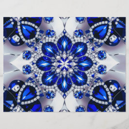 Letterhead mit blauweißem Farbdesign