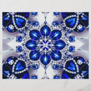 Letterhead mit blauweißem Farbdesign