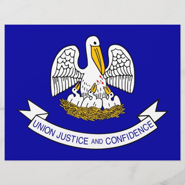 Letterhead mit Flag Louisiana, USA (Vorderseite)