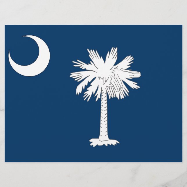 Letterhead mit Flag South Carolina, USA (Vorderseite)