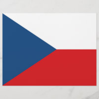 Letterhead mit Flagge der Tschechien