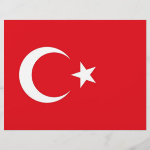 Letterhead mit Flagge der Türkei