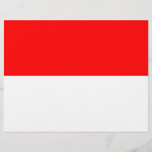 Letterhead mit Flagge Indonesiens
