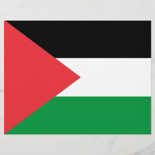 Letterhead mit Flagge Palästinas