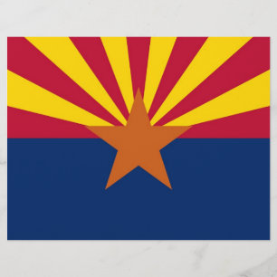 Letterhead mit Flagge von Arizona