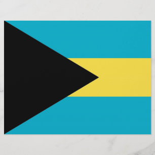 Letterhead mit Flagge von Bahamas