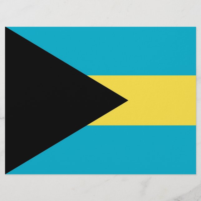 Letterhead mit Flagge von Bahamas (Vorderseite)