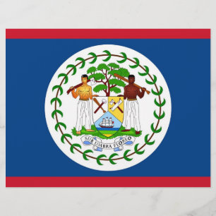 Letterhead mit Flagge von Belize