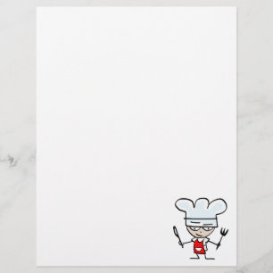 Letterhead mit Koch Cartoon - Kochgeschirr