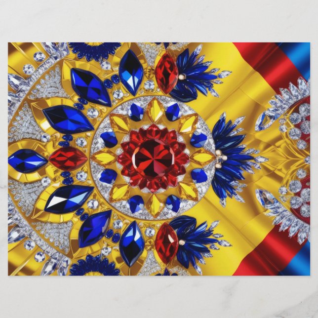 Letterhead mit rumänischem Farbdesign