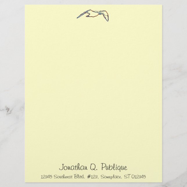 Letterhead - Neon Seagull Briefbogen (Vorderseite)