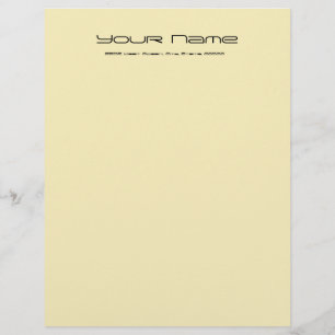 Letterhead Stationery Basic Paper/lt Gold Color