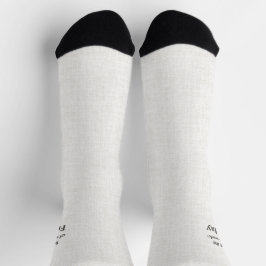 Lettering black on linen, Best day of the week Socken