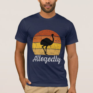 Letterkenny angeblich Ostrich Vintag Retro Sunset T-Shirt