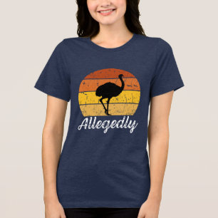Letterkenny angeblich Ostrich Vintag Retro Sunset Tri-Blend Shirt