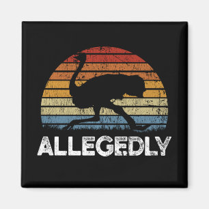 Letterkenny Angeblich Strauß Vintage Retro Sonnenu Magnet
